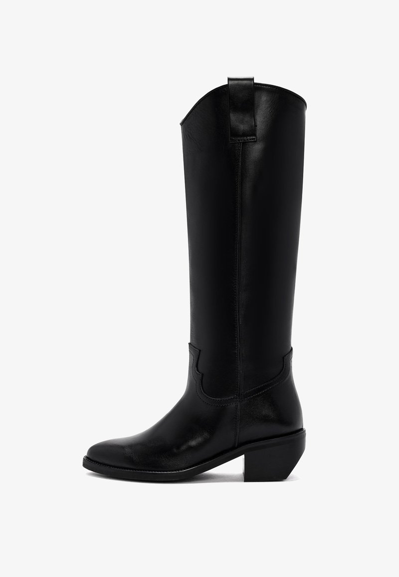 Derimod Stivali texani / biker - black