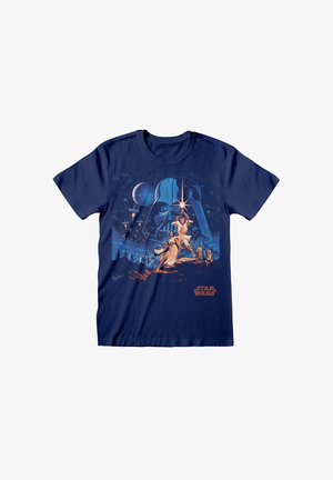 Henry Tiger STAR WARS NEW HOPE VINTAGE POSTER - T-Shirt print - navy blue