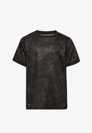 Hummel, HUMMEL HMLBLAZE CLUB 26 GRAPHIC TEE KIDS UNISEX - T-shirts print - black asphalt