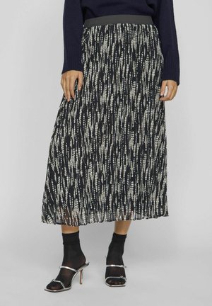 VILA Plooirok - black