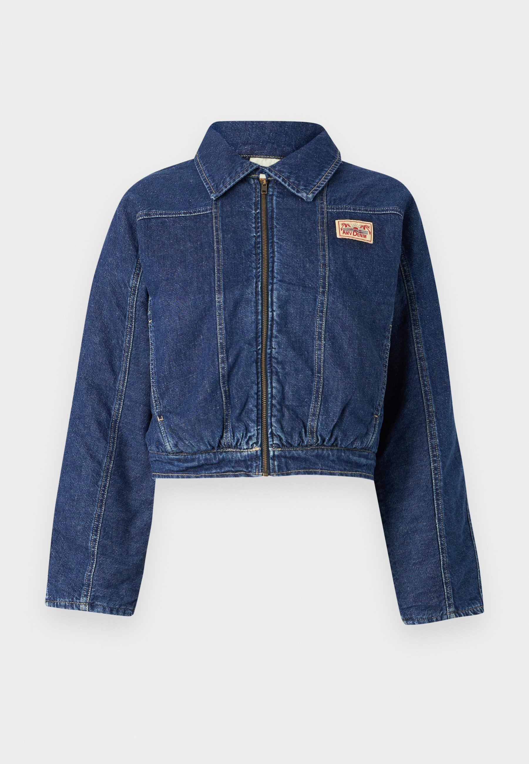 [Fragment×Ameri VINTAGE] Blouson Women's jacket Jazy - BLACK 49 Long sleeve Black - E26 | American