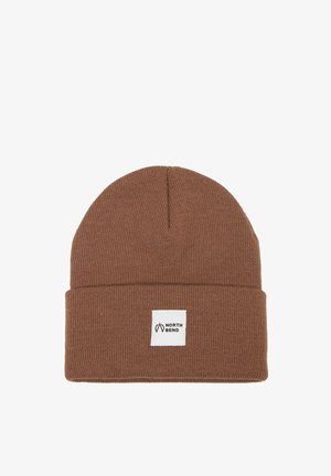 NBLOU UNISEX - Megzta kepurė - marron