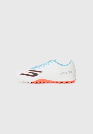 ACADEMY UNISEX - Chaussures de foot multicrampons - white/turquoise/pink