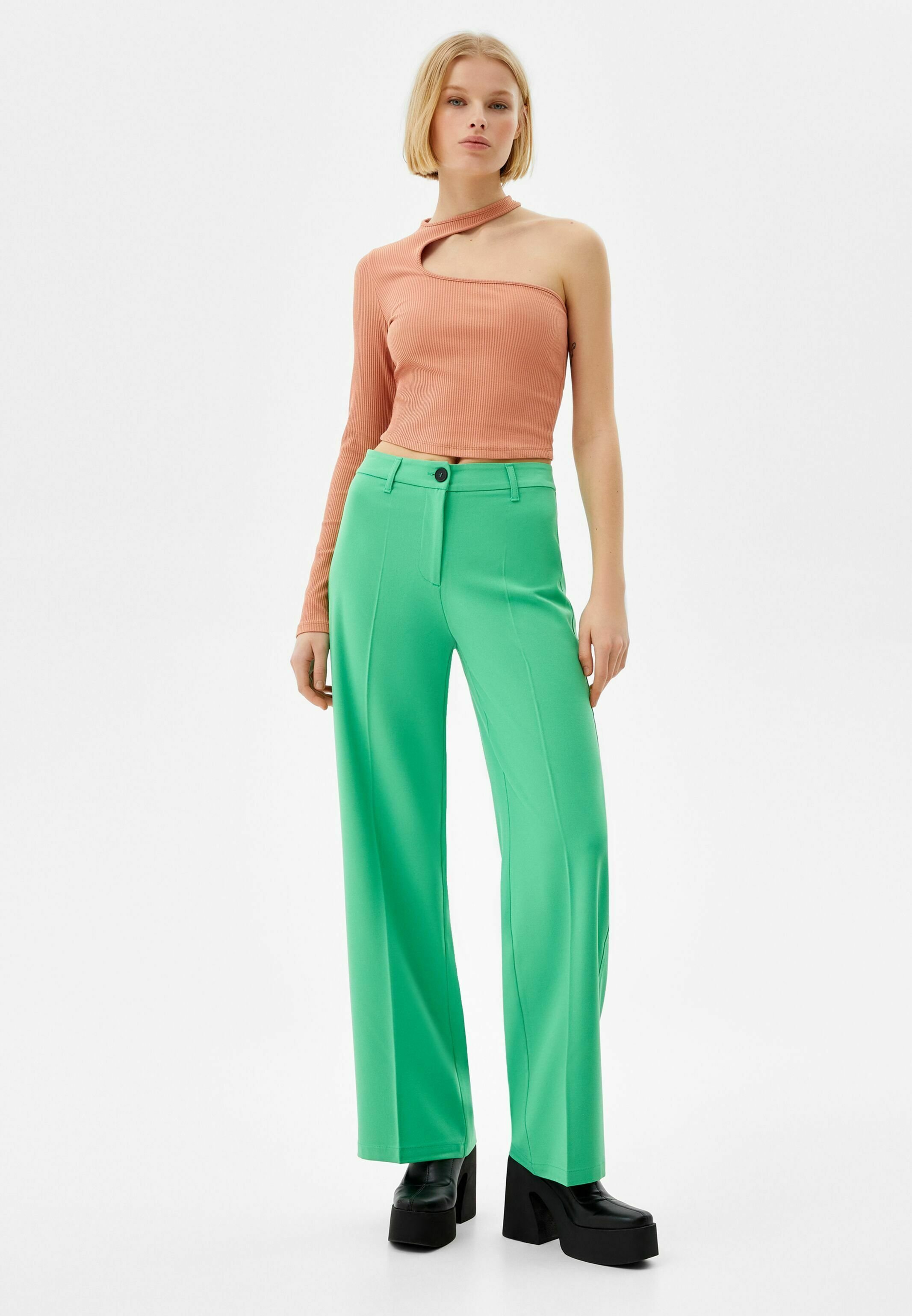 Bershka LOOP - Pantaloni - green/verde - Zalando.it