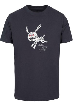 Mister Tee, WALK IN THE DARK - Μπλουζάκι με στάμπα - navy