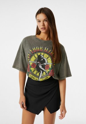 GUNS N ROSES - Print T-shirt - mottled dark grey