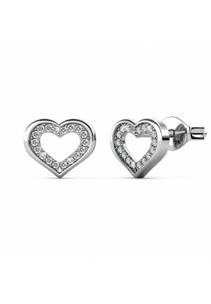 Boucles d'oreilles - argenté / cristal