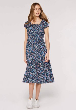Apricot DITSY MILKMAID MIDI - Freizeitkleid - navy