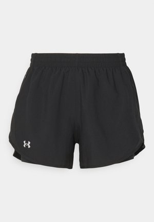 Under Armour FLY BY 2 IN 1 - Sportske kratke hlače - black/black