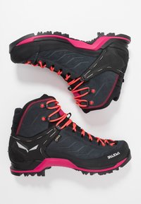 Salewa MOUNTAIN TRAINER MID GORE TEX - Sapatos de caminhada - asphalt/sangria