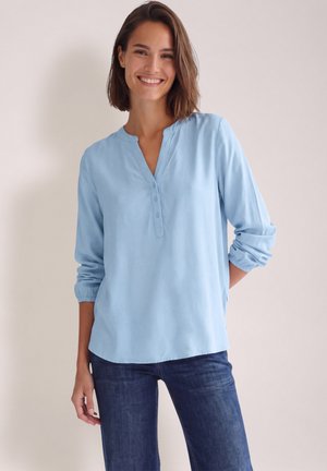 Cecil, LANGARM TUNIKA MIT SPLIT NECK - Blouse - cosmopolitan blue