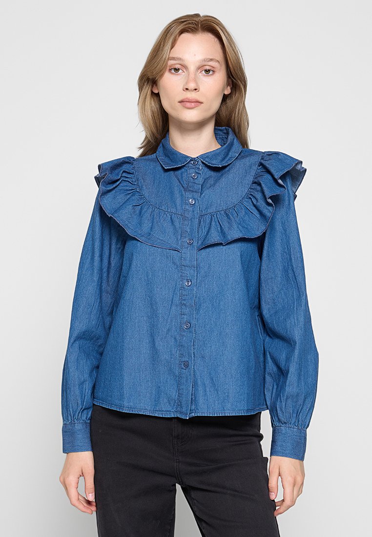 Vero Moda Petite Overhemdblouse koningsblauw Vero Moda Petite Overhemdblouse koningsblauw
