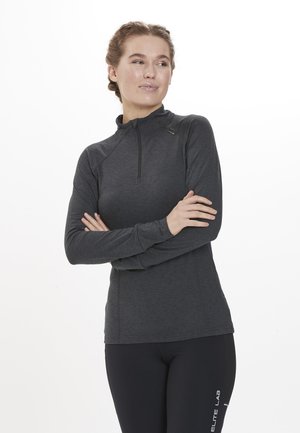 MIDLAYER CORE X1 ELITE - Long sleeved top - black melange