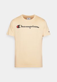 ICONS CREWNECK WITH LARGE LOGO - T-shirt imprimé - tan