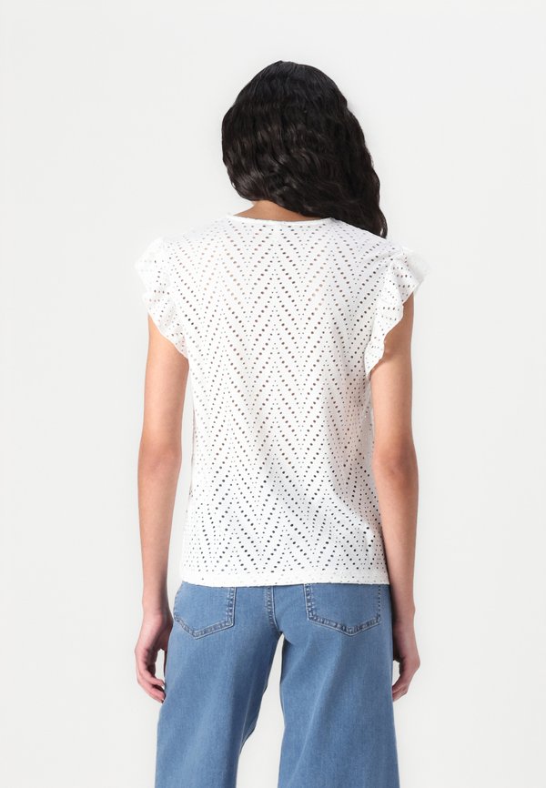 ONLSMILLA V NECK - Basic T-shirt - cloud dancer2