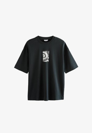 Next JAPANESE SURF GRAPHIC - Nyomott mintás póló - black
