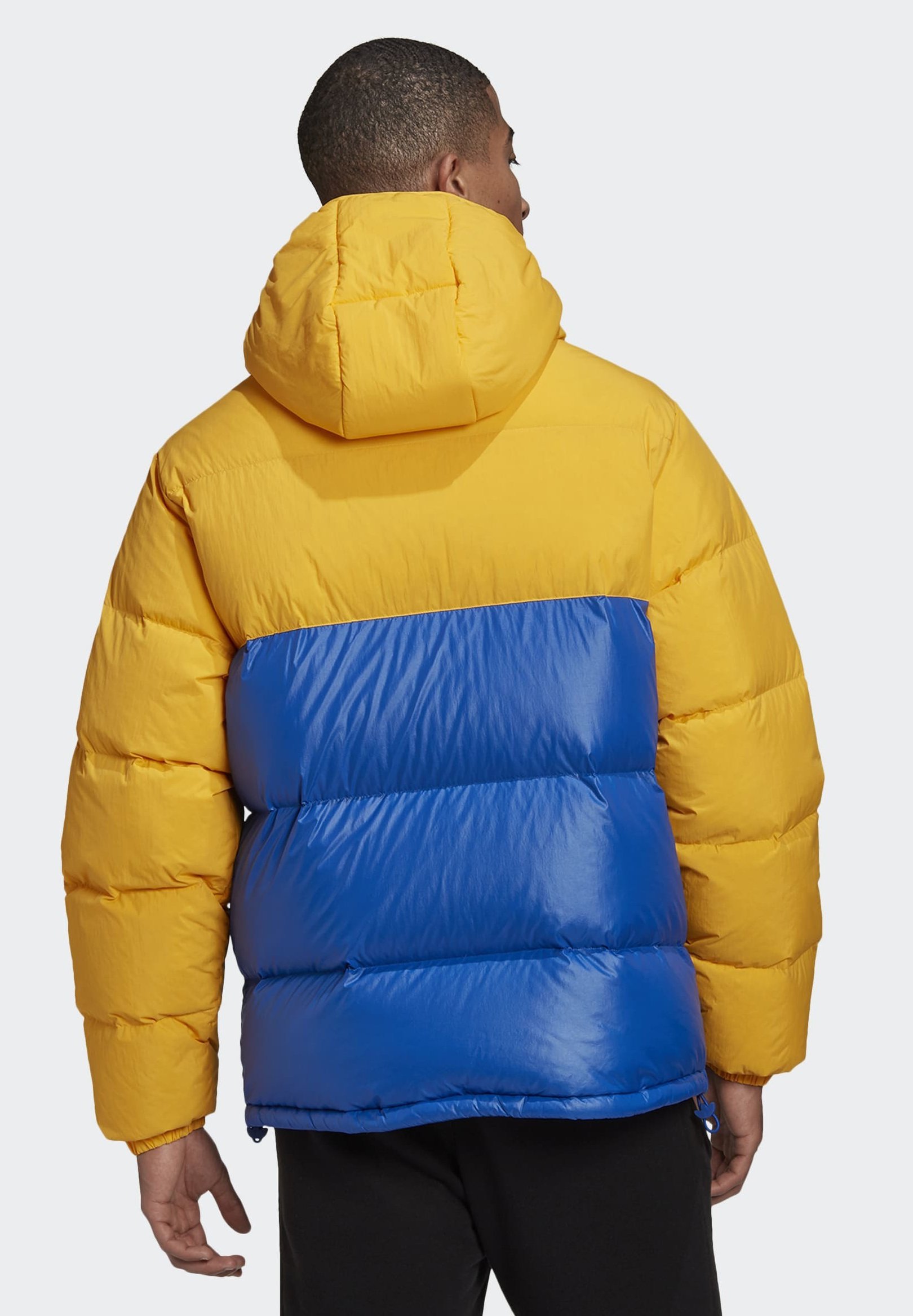 adidas yellow puffer