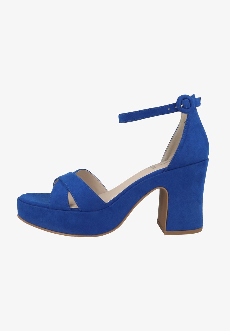 s.Oliver Sandalen met plateauzool - royalblue