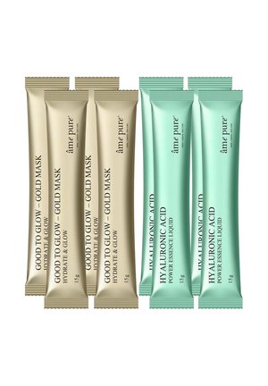 JELLY GLOW RUBBER MASK GOLD 4 STK- HYALURON FEUCHTIGKEITSMASKE - Face mask - not defined