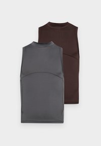UNISEX 2 PACK - Top - brown/grey
