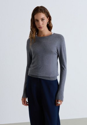 Calliope, MAGLIA TINTA UNITA - Strickpullover - grigio scuro melange