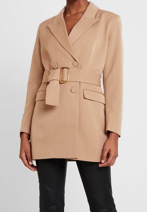 Halflange jas - beige