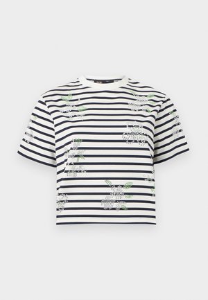 TIBLOOM - Nyomott mintás póló - white