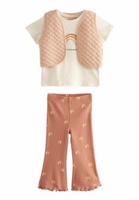 Next SHORT SLEEVE WITH GILET AND SET  REGULAR - Väst - pink rainbow