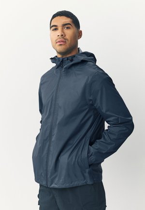 WATERPROOF POP ZIP PACKABLE - REGULAR FIT - Vodotesná bunda - navy blue