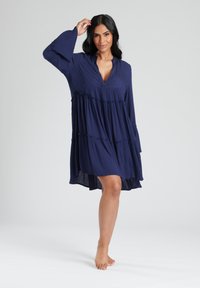 South Beach TIERED DRESS - Jurk - navy