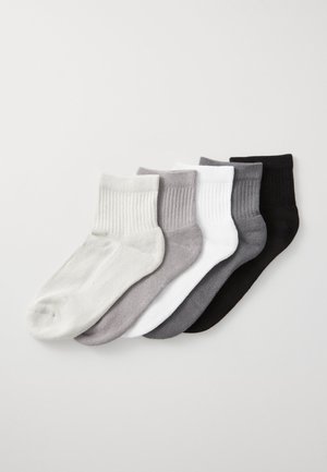 5 PACK - Socks - black, white, grey marl