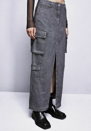 Gonna lunga - gray denim