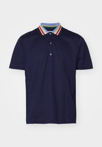 STRIPE COLLAR - Polo - dark blue/multi-coloured