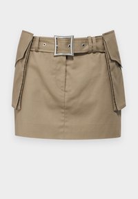 BELTED SKIRT - Minijupe - beige