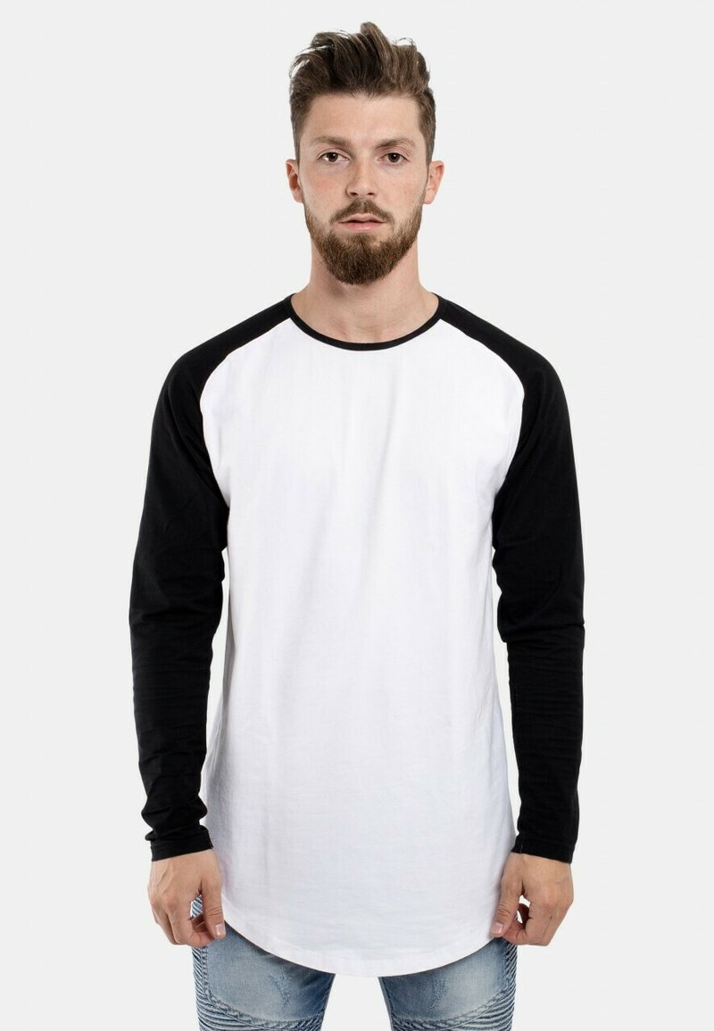 Blackskies - BASEBALL  - Tops ar garām piedurknēm - white black, Palielināt