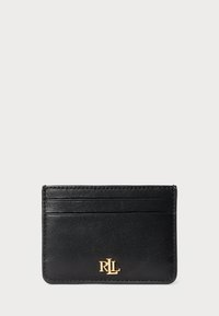 LEATHER CARD CASE - Πορτοφόλι - black