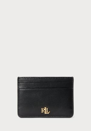 Lauren Ralph Lauren LEATHER CARD CASE - Peněženka - black