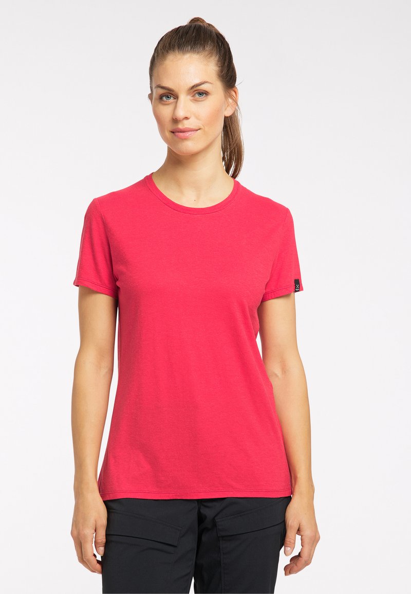 Damen Sportbekleidung | Haglöfs T-Shirt basic scarlet red/rot - VH48662 Damen Sportbekleidung | Haglöfs T-Shirt basic scarlet red/rot - VH48662