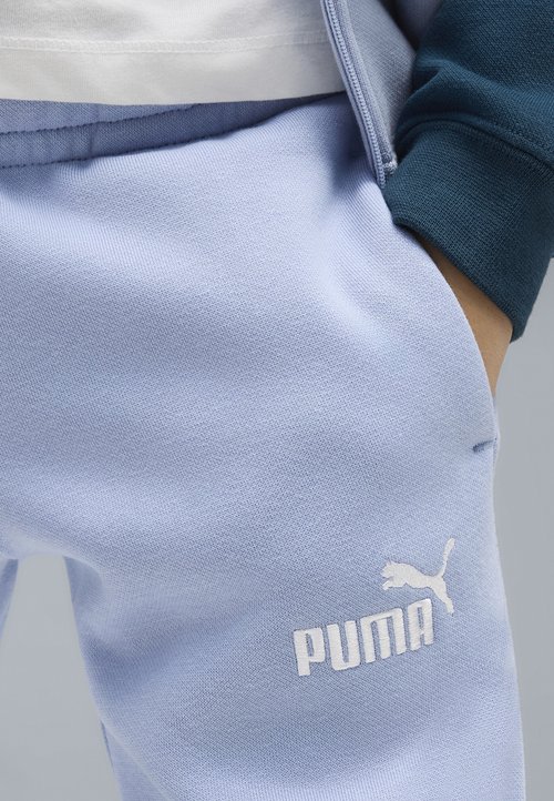 PUMA ESSENTIALS COLOURBLOCKED TRAININGSANZUG MIT KAPUZE UNISEX SET - Tracksuit - chambray blue — photo 4