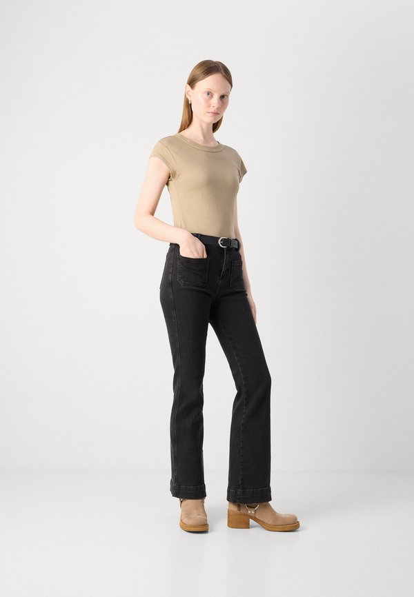 SHORT SLEEVE ROUND NECK - Basic T-shirt - summer sand2