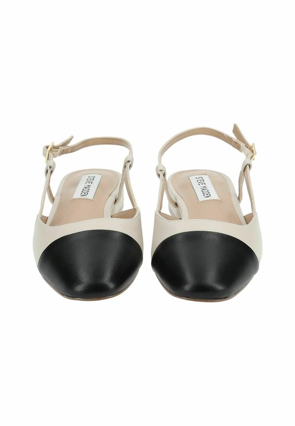 Ankle strap ballet pumps - bone leather2