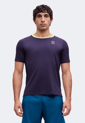 Nike Performance, Спортна тениска - purple dynasty/lemon venom/lemon