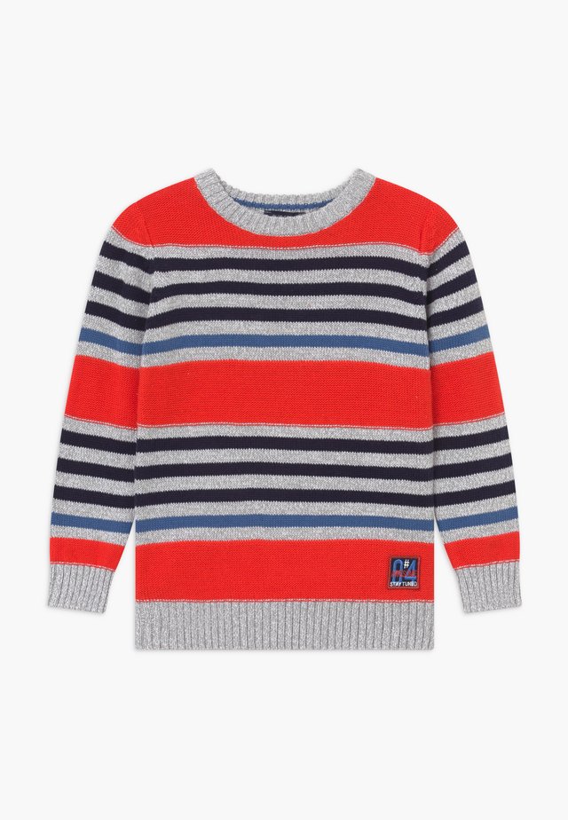 KIDS STRIPE - Neule - tomate