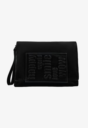 TASCHE MENSAJES DORTMUND FLAP - Torba čez telo - schwarz