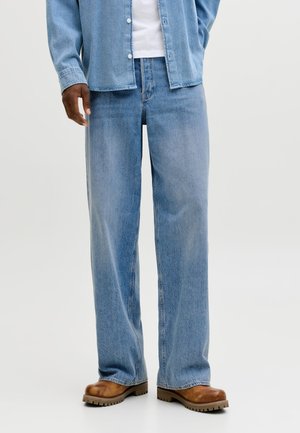 Jack & Jones, Wide fit JJIDAVE JJORIGINAL NS 200 SN - Дънки с прав крачол - blue denim