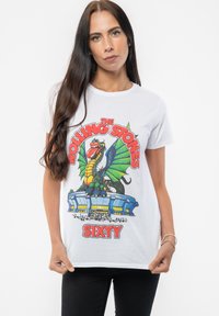 Paradiso Clothing THE ROLLING STONES SIXTY STADIUM DRAGON PUFF PRINT - Print T-shirt - white