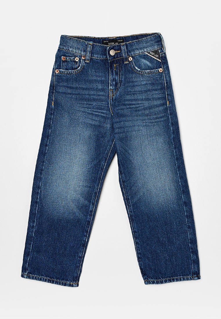 Replay Straight leg jeans donkerblauw denim