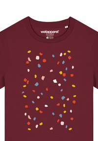 watapparel THIS IS ART - T-shirt imprimé - burgundy