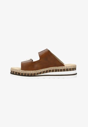 Rieker Slip-on sandaler - bruin