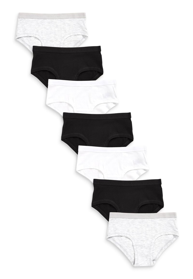 Next 7 PACK SPARKLE HIPSTER - Īsās apakšbikses - black white